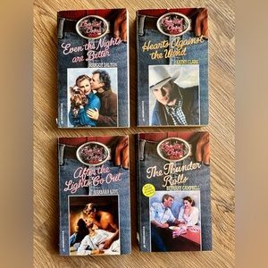 Crystal Creek Texas Books #5-8- 1990s Vintage Western Harlequin Romance